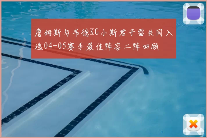 詹姆斯与韦德KG小斯君子雷共同入选04-05赛季最佳阵容二阵回顾
