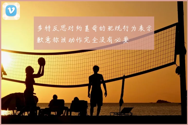 多特反思对约基奇的犯规行为表示歉意称该动作完全没有必要